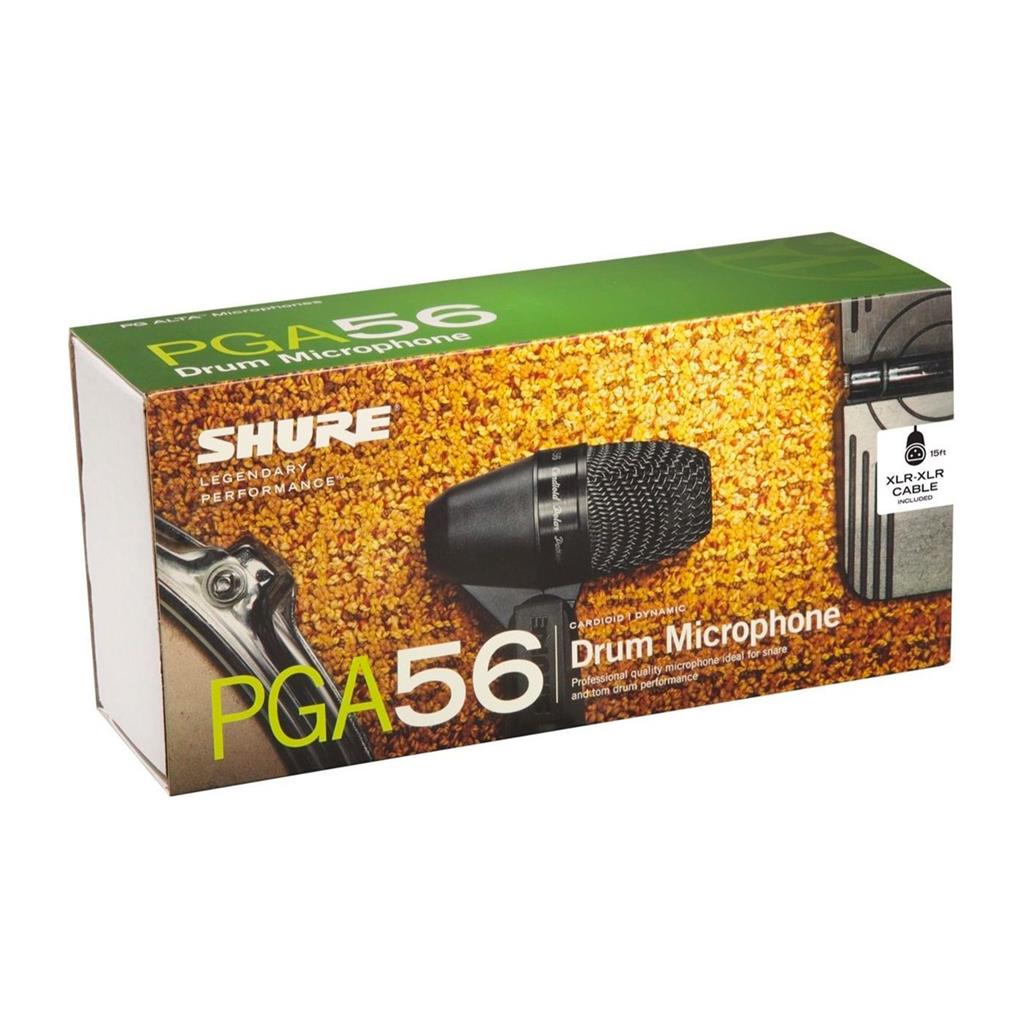 SHURE PGA56-XLR Micrófono dinámico para Cajas/Timbales