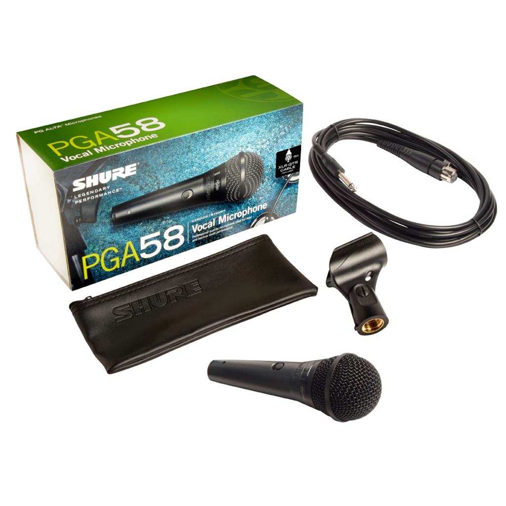 SHURE PGA58-XLR Micrófono dinámico para voz