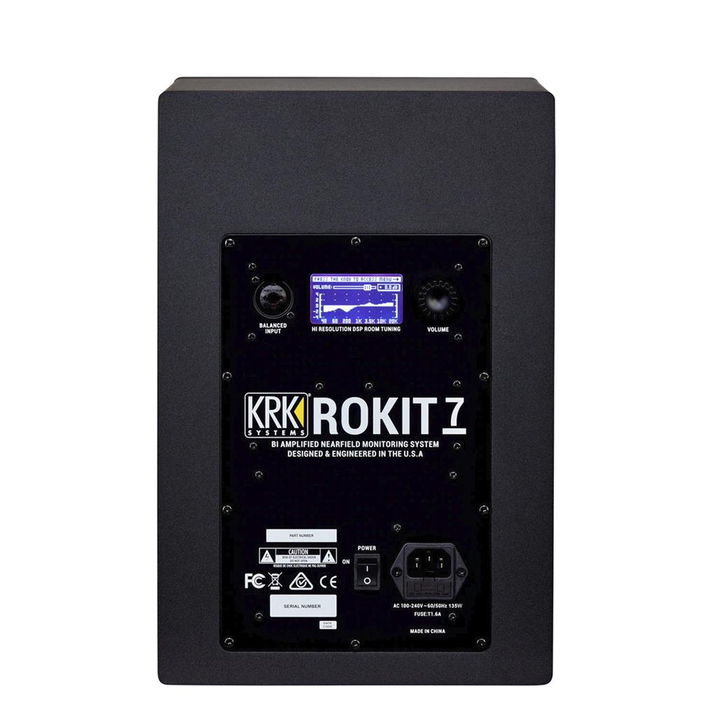 KRK ROKIT 7 G4 Monitor de campo cercano para estudio de grabación, biamplificado unidad de 7"