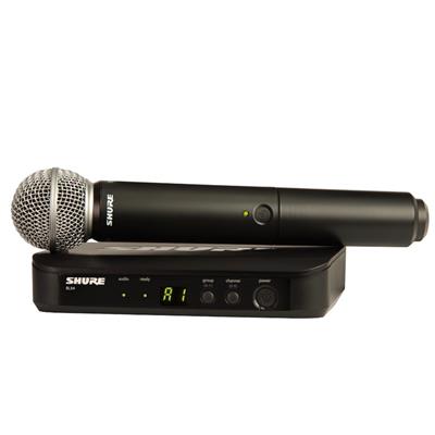 SHURE BLX24/SM58-J11 Sistema inalámbrico con micrófono de mano para voz